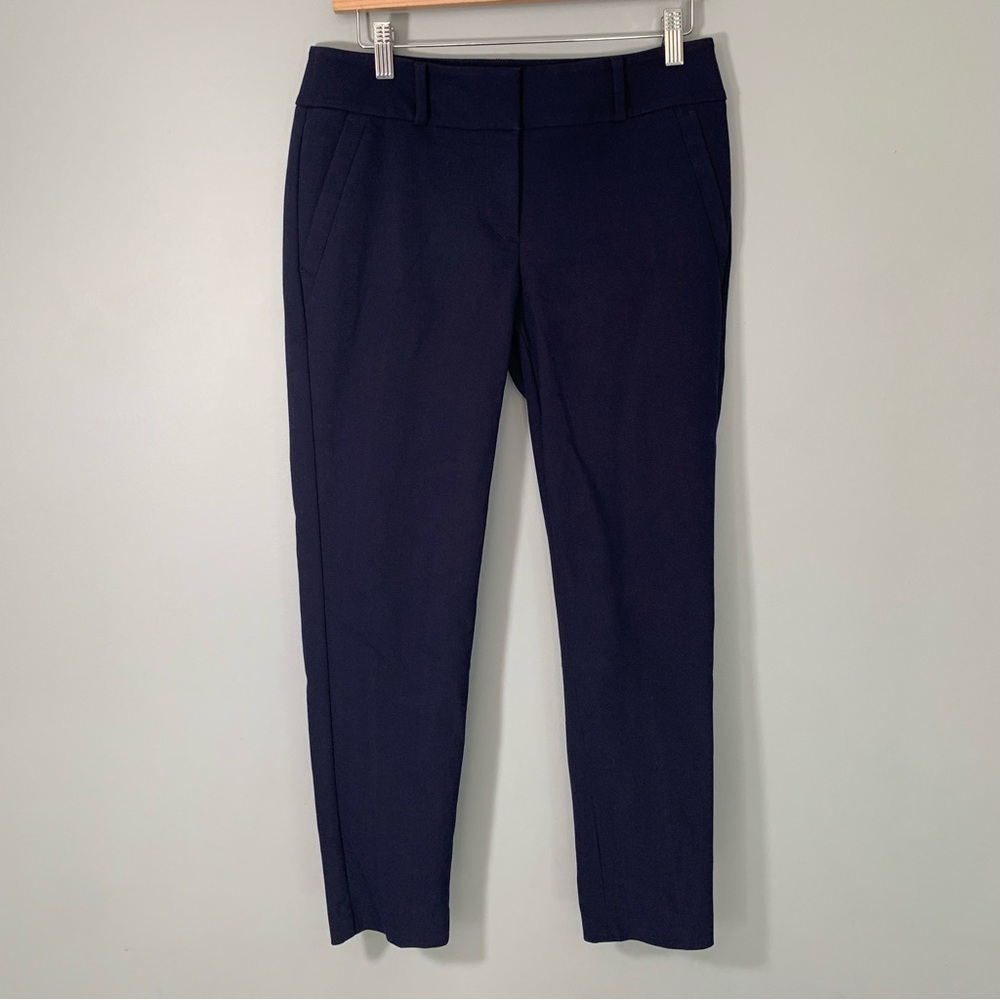 LOFT Ann Taylor Julie Skinny Pants Navy Blue Size 2 Workwear Trousers
